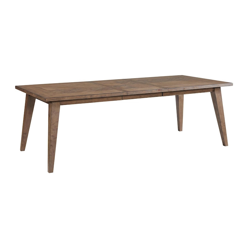 Table à manger haute de 30 po avec rallonge et 4 pieds, châtaignier vieilli - Mocha