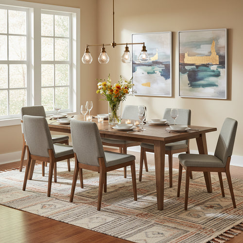 Oslo 30 Tall Dining Table with Leaf and 4 Legs, Weathered Chestnut - Mocha