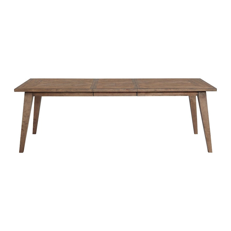 Table à manger haute de 30 po avec rallonge et 4 pieds, châtaignier vieilli - Mocha