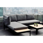 Ensemble de patio 3 pièces en teck et aluminium FSC Amazonia Portalew