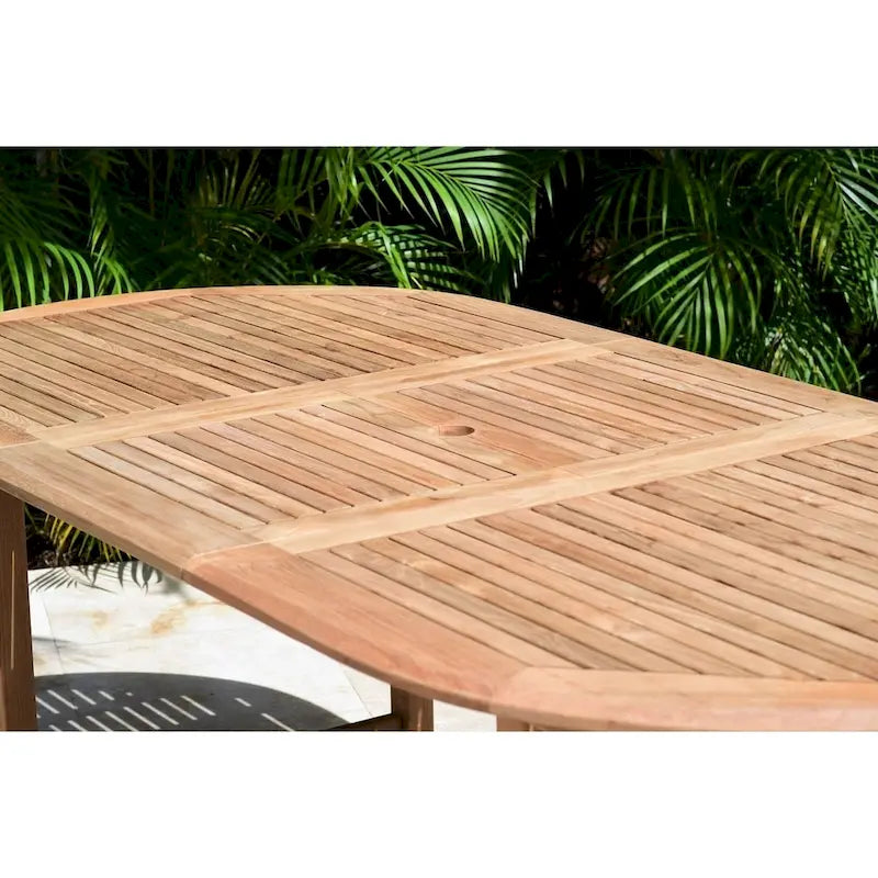 Ensemble de salle à manger d'extérieur de luxe 11 pièces en teck certifié FSC Amazonia Teak Toulon - 11 pièces
