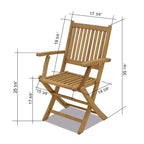 Ensemble de salle à manger d'extérieur de luxe 11 pièces en teck certifié FSC Amazonia Teak Toulon - 11 pièces