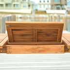 Ensemble de salle à manger d'extérieur extensible 7 pièces en acacia Middlebrook Surfside - 55-79 x 35 x 30h
