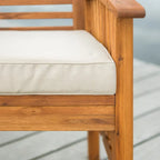 Ensemble de salle à manger d'extérieur extensible 7 pièces en acacia Middlebrook Surfside - 55-79 x 35 x 30h