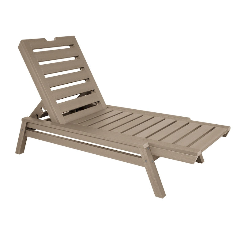 Chaise longue commerciale empilable HIGHWOOD Crestone