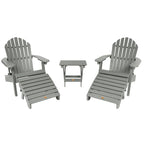 HIGHWOOD Ensemble de deux chaises Adirondack inclinables et pliantes