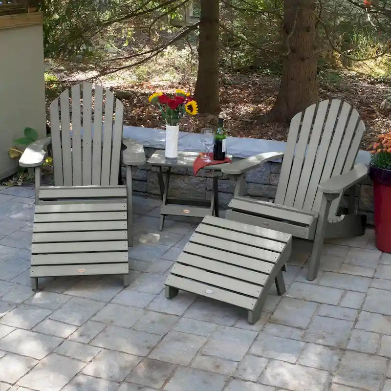 HIGHWOOD Ensemble de deux chaises Adirondack inclinables et pliantes