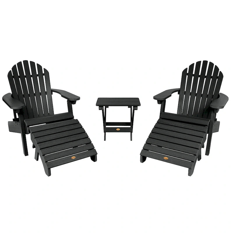 HIGHWOOD Ensemble de deux chaises Adirondack inclinables et pliantes
