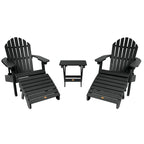 HIGHWOOD Ensemble de deux chaises Adirondack inclinables et pliantes
