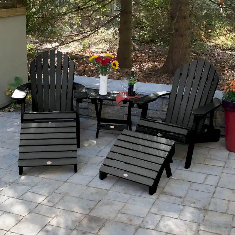 HIGHWOOD Ensemble de deux chaises Adirondack inclinables et pliantes