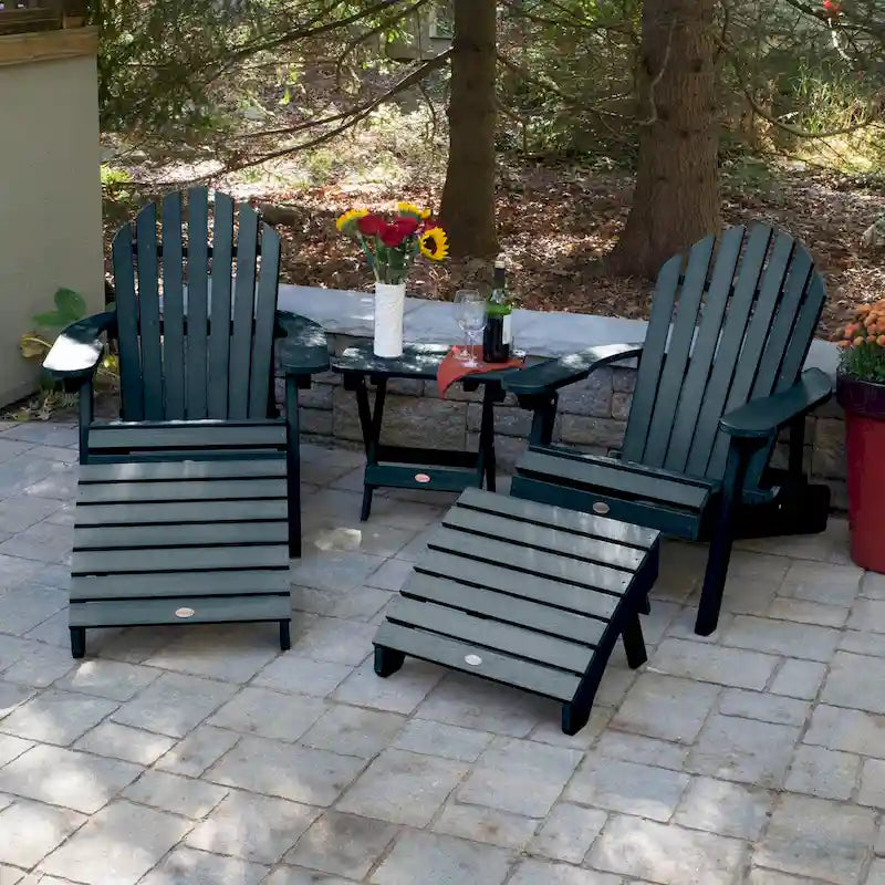 HIGHWOOD Ensemble de deux chaises Adirondack inclinables et pliantes