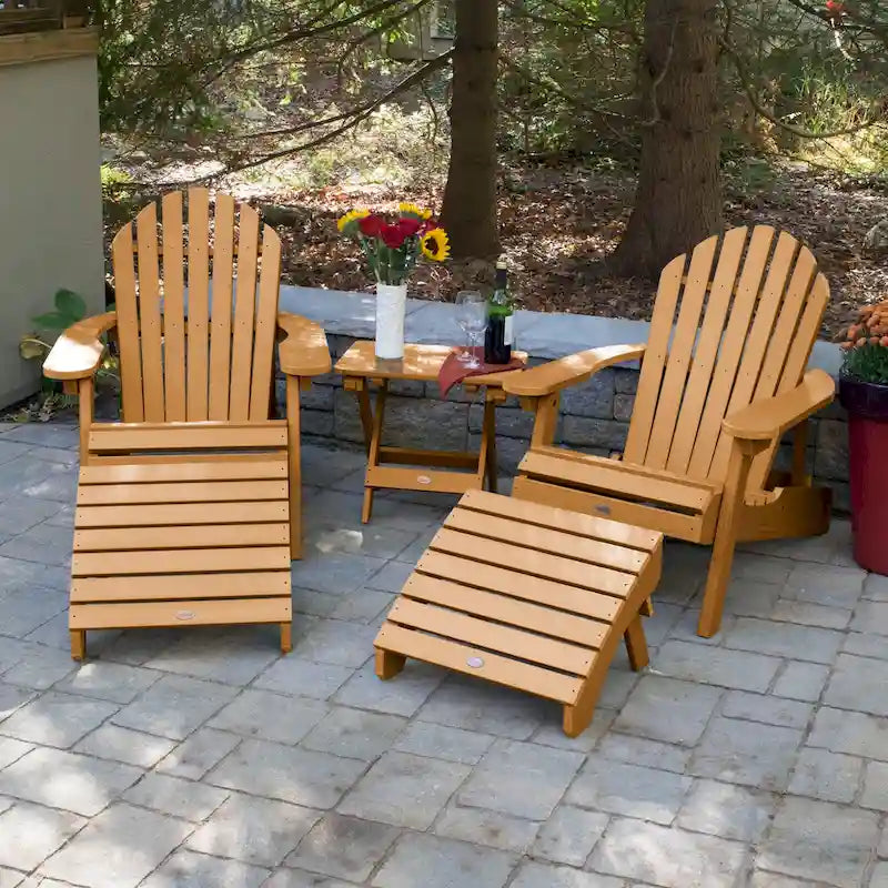 HIGHWOOD Ensemble de deux chaises Adirondack inclinables et pliantes