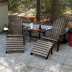 HIGHWOOD Ensemble de deux chaises Adirondack inclinables et pliantes