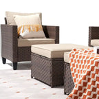 Ensemble de mobilier de jardin canapé sectionnel 8 pièces