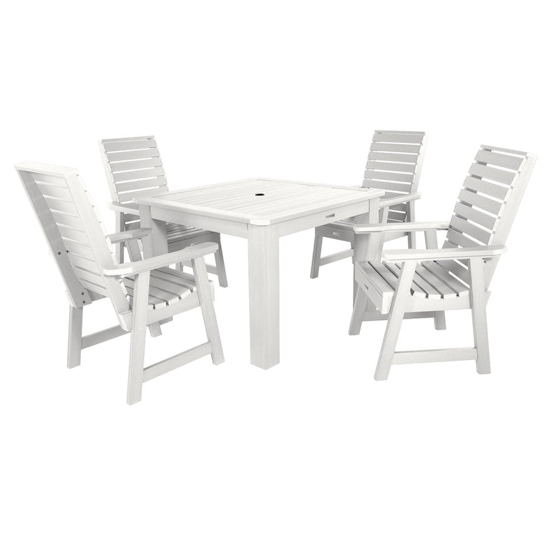 Ensemble de salle à manger d'extérieur 5 pièces Weatherly - Table de 42 x 42 po, hauteur standard