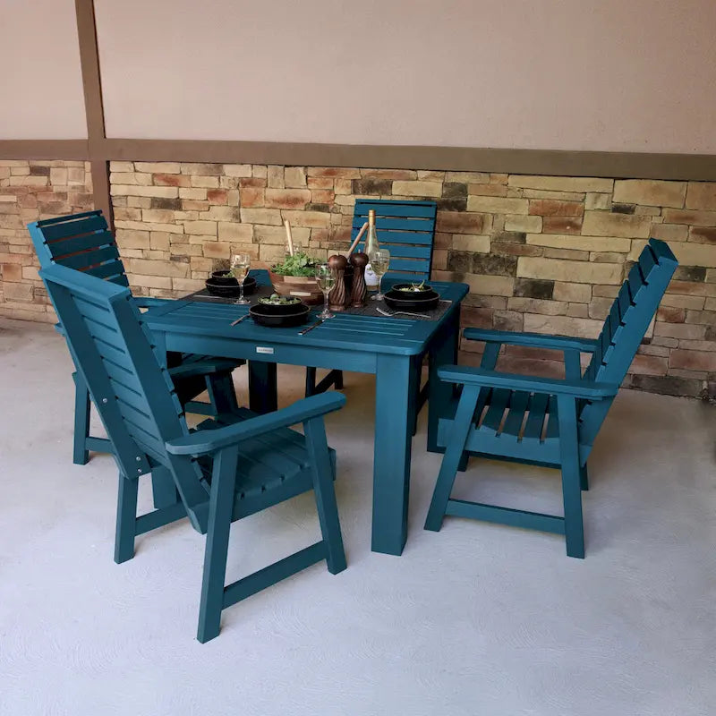 Ensemble de salle à manger d'extérieur 5 pièces Weatherly - Table de 42 x 42 po, hauteur standard