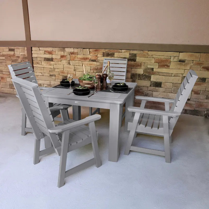 Ensemble de salle à manger d'extérieur 5 pièces Weatherly - Table de 42 x 42 po, hauteur standard