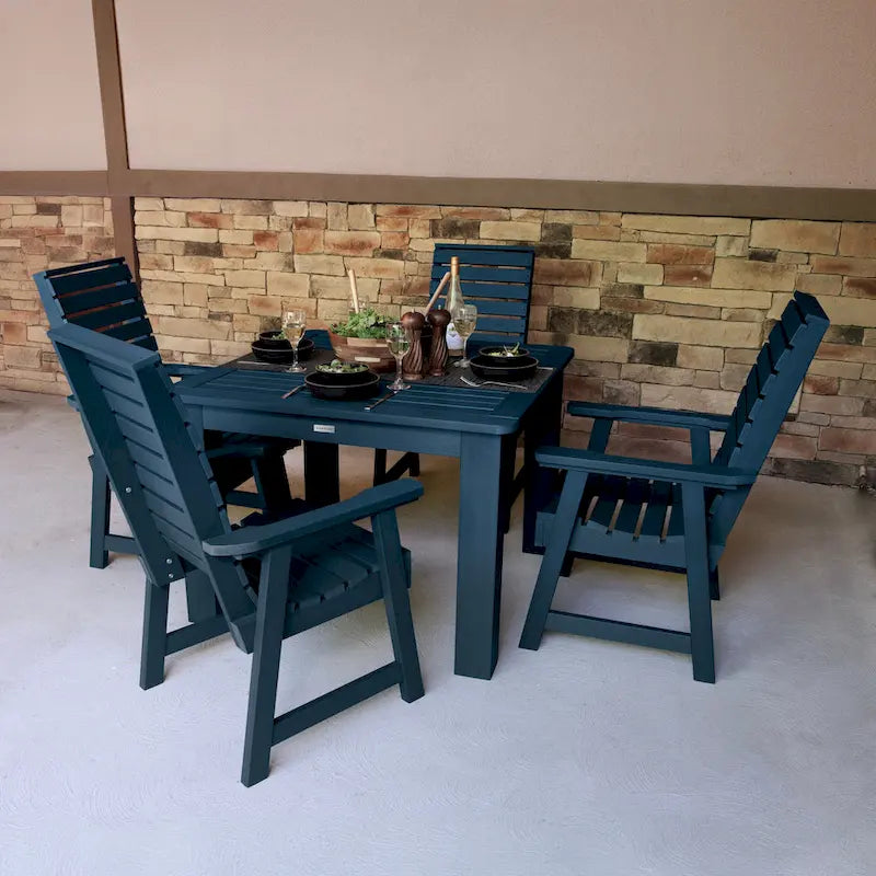 Ensemble de salle à manger d'extérieur 5 pièces Weatherly - Table de 42 x 42 po, hauteur standard