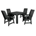 Ensemble de salle à manger d'extérieur 5 pièces Weatherly - Table de 42 x 42 po, hauteur standard