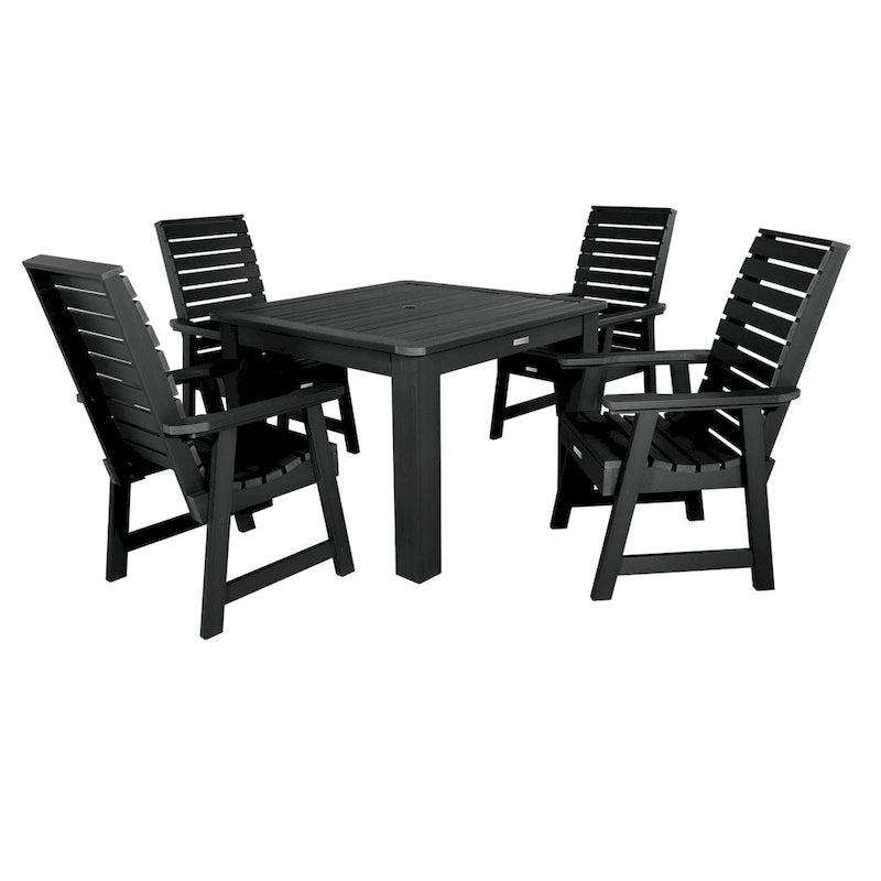 Ensemble de salle à manger d'extérieur 5 pièces Weatherly - Table de 42 x 42 po, hauteur standard