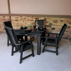 Ensemble de salle à manger d'extérieur 5 pièces Weatherly - Table de 42 x 42 po, hauteur standard