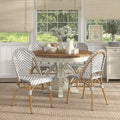Chaises de patio en osier à chevrons Irene French (ensemble de 4) par Furniture of America - Lot de 4