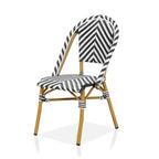 Chaises de patio en osier à chevrons Irene French (ensemble de 4) par Furniture of America - Lot de 4