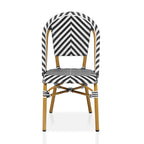 Chaises de patio en osier à chevrons Irene French (ensemble de 4) par Furniture of America - Lot de 4