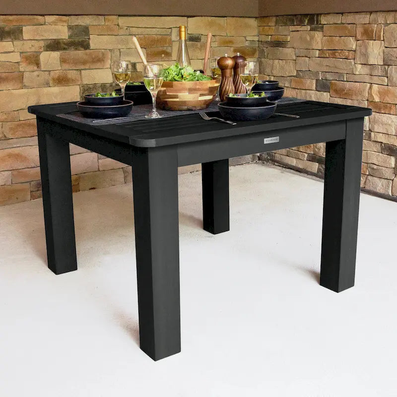 Table de salle à manger extérieure carrée HIGHWOOD 42x42