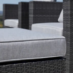 Corvus Trey Ensemble de canapés de terrasse en osier 12 pièces