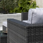Corvus Trey Ensemble de canapés de terrasse en osier 12 pièces