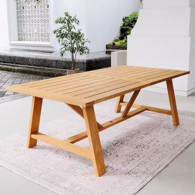 Ensemble de salle à manger d'extérieur Cambridge Casual Nassau en teck, 7 pièces