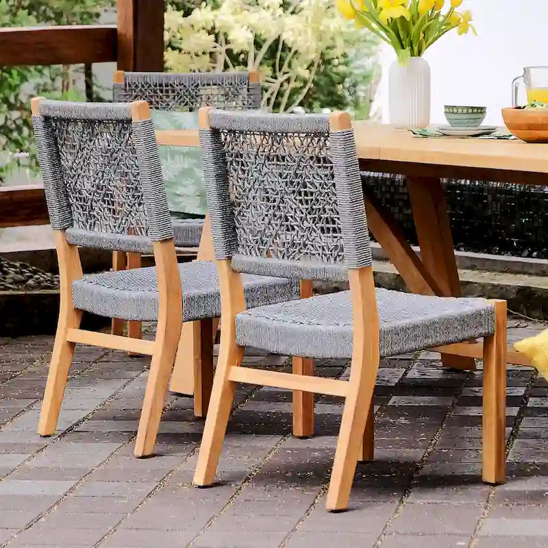 Ensemble de salle à manger d'extérieur Cambridge Casual Nassau en teck, 7 pièces