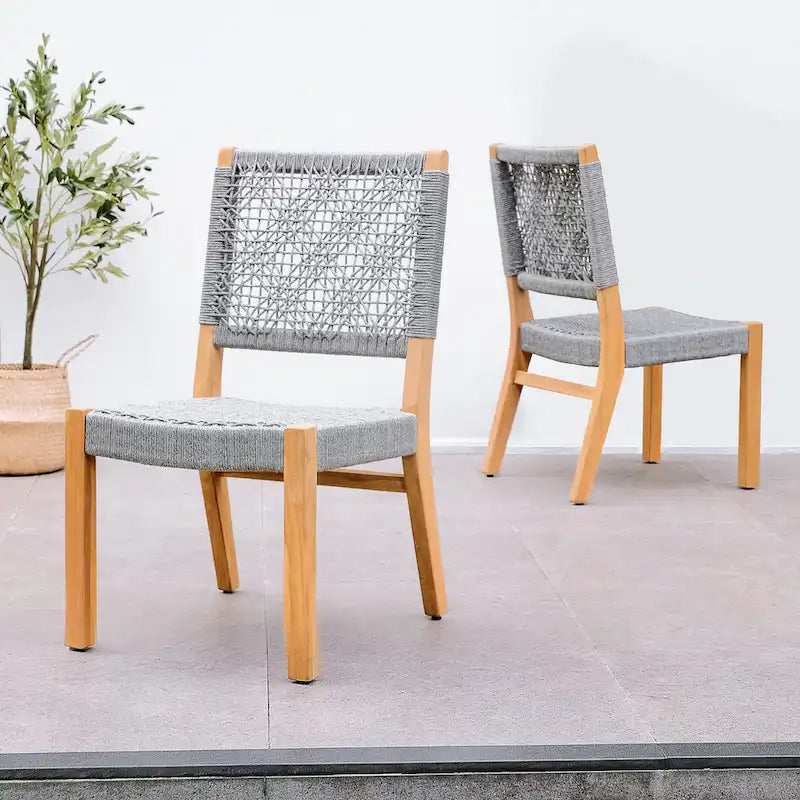 Ensemble de salle à manger d'extérieur Cambridge Casual Nassau en teck, 7 pièces