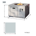 Ensemble de canapé de conversation extérieur en rotin 7 pièces avec table de foyer