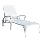 Chaise longue inclinable étanche en aluminium (lot de 2)