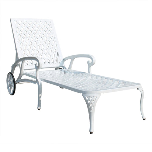 Chaise longue inclinable étanche en aluminium (lot de 2)