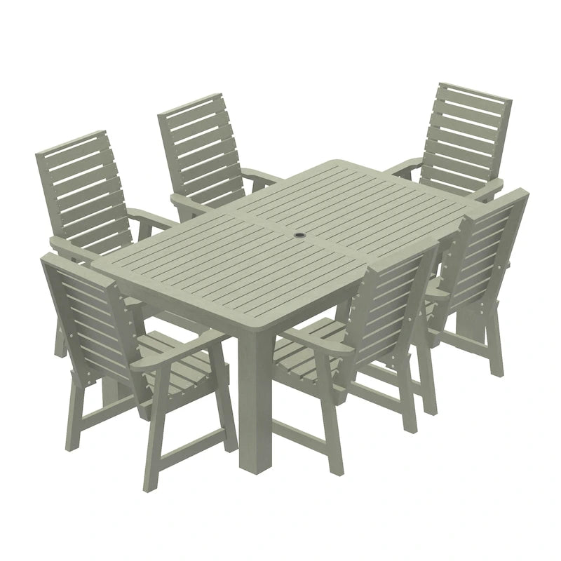 Ensemble de salle à manger d'extérieur 7 pièces HIGHWOOD PROFESSIONAL 42x72
