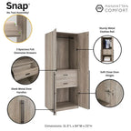 Armoire autoportante penderie