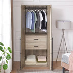 Armoire autoportante penderie