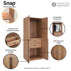 Armoire autoportante penderie