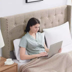 Lit plateforme rembourré Bryt Wingback Diamond, cadre de lit à oreilles avec tête de lit