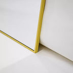 HOMLUX 64x21/58x18 Miroir rectangulaire sur pied, grand miroir de salle de bain