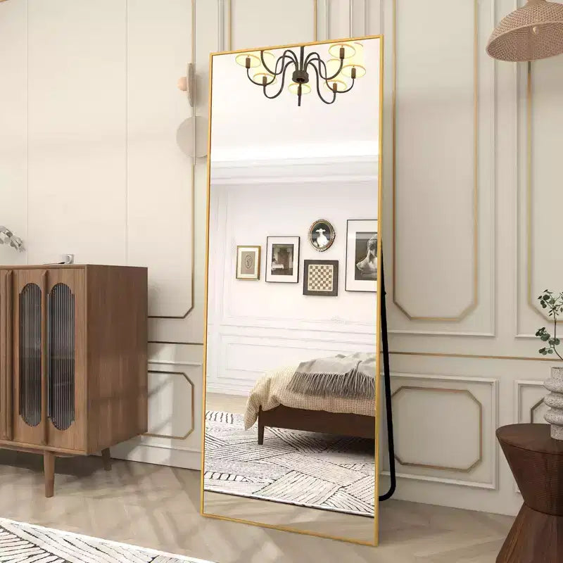 HOMLUX 64x21/58x18 Miroir rectangulaire sur pied, grand miroir de salle de bain