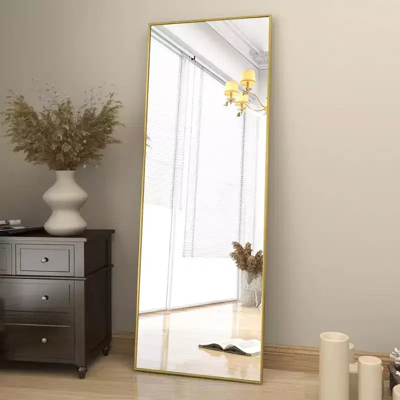 HOMLUX 64x21/58x18 Miroir rectangulaire sur pied, grand miroir de salle de bain