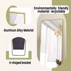 HOMLUX 64x21/58x18 Miroir rectangulaire sur pied, grand miroir de salle de bain