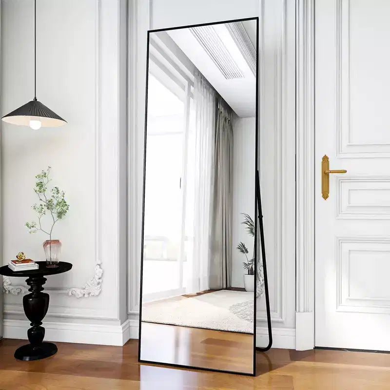 HOMLUX 64x21/58x18 Miroir rectangulaire sur pied, grand miroir de salle de bain
