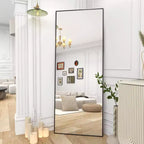HOMLUX 64x21/58x18 Miroir rectangulaire sur pied, grand miroir de salle de bain