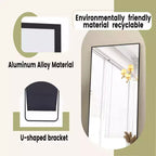 HOMLUX 64x21/58x18 Miroir rectangulaire sur pied, grand miroir de salle de bain