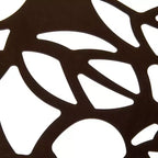LeisureMod Devon 31 Table de salle à manger moderne de bistrot - Base en aluminium résistante à la rouille avec motif d'arbre et plateau circulaire en verre trempé pour usage intérieur/extérieur